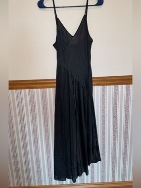 Vintage Black Negligee Undercover Wear Semi-Sheer Nightgown Women’s Small